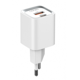 A2318C   Cargador Pared  Micro USB  20W  PD/QC3.0  Carga Rpida  Blanco  LDNIO