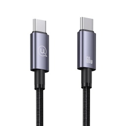 Cable de Datos Aluminio SJ661   Tipo C a Tipo C  60W  1.2M  Carga Rpida  USAMS