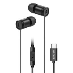 SJ576   Manos Libres Stereo Mini Tipo C  1.2 M  EP-46  Negro  USAMS