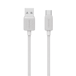 Cable de Datos USB A a Tipo C SJ688   3A  1M  Blanco  USAMS