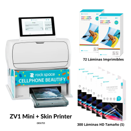 Pack Rock Space ZV1 Mini + Skin Printer + 6 Pack Film (S) HD + 2 Pack Imprimibles