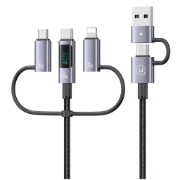 Cable de Datos 6 en 1  60 W  1.2M  Gris  SJ713  USAMS