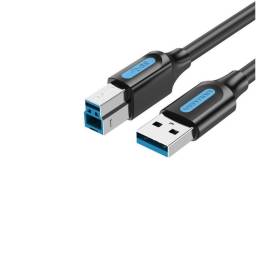 Cable de Impresora USB 3.0-A a USB-B   MachoMacho  1.5M  Negro  COOBG  Vention