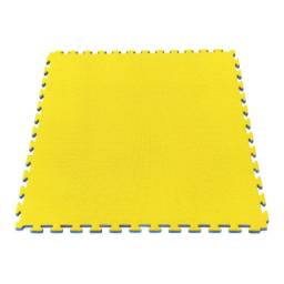 Piso Tatami Goma Eva 1m x 1m x 2cm   Azul/Amarillo  (ARG-033) Randers