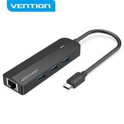 HUB USB-C a USB 3.0x3RJ45Micro-B   0.15M  Negro  TGPBB  Vention