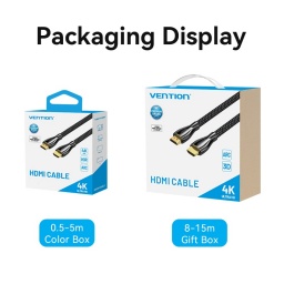 Cable HDMI Cordn   4K HD  MachoMacho  3M  Aluminio  Gris  ALMBI  Vention