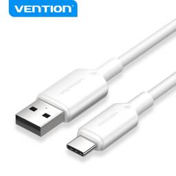 Cable USB-A 2.0 a USB-C 60W   3A  2M  Blanco  CTQWH Vention