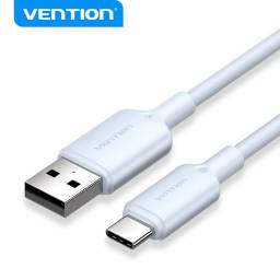 Cable USB-A 2.0 a USB-C   60W / 3A / 1M / Celeste  CTQLF  Vention