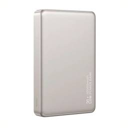 Power Bank Magntico 10.000mAh   Carga Inalmbrica  20W  Aluminio  Titanium  CD242 USAMS