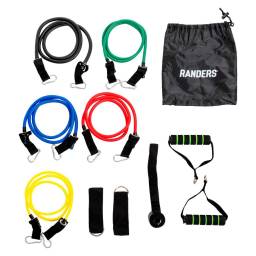 Set de Bandas Elsticas Tubo de Resistencia   c/Bolso (ARG-035) Randers