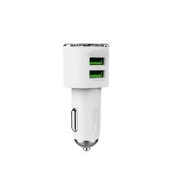 Cargador Auto C29   Tipo C  3.4A  2 USB  Carga  Rpida  Blanco  LDNIO