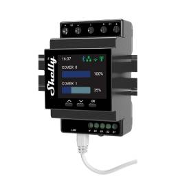 Shelly Pro Dual Cover PM   Rel Persiana  PM  DIN  Wi-Fi