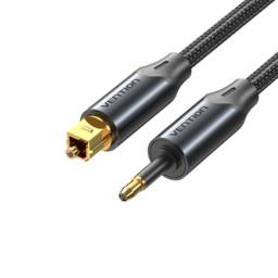 Cable de Audio Toslink a 3.5mm Mini Toslink   MachoMacho  2M  Negro  BKCBH  Vention