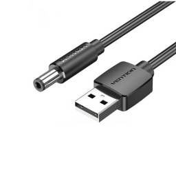 Cable DC Power USB-A a 5.5 mm   0.5M  Negro  CEYBD  Vention