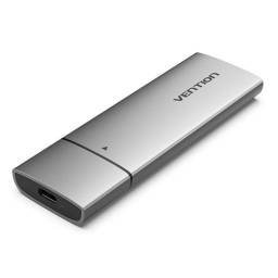 Caja para Disco SSD de 2.5"   Cable USB 3.1 Gen 2 / USB-C / Gris  M.2 NVMe SSD  Vention