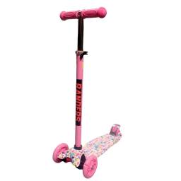 Monopatin Sky Riders para Nios (ROD-8800)   3 Ruedas c/Luces  Rosado  Tinok