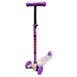 Monopatin Sky Riders para Nios (ROD-8800)   3 Ruedas c/Luces  Lila  Tinok