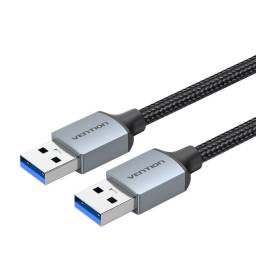 Cable USB 3.0-A Forrado   Macho/Macho / 1.5M / Gris  CTSHG  Vention