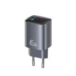 Cargador de Pared T66   45W  USB A + USB C  CC290  USAMS