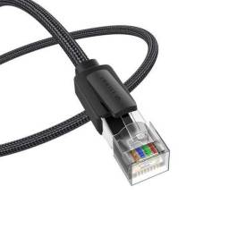 Cable de Red Trenzado   Cat.8  SFTP  3M  Negro  IKOBI  Vention