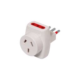 Adaptador Nema + 2 3L a Ficha 3L   Blanco  Conatel