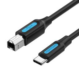 Cable de Impresora USB-C 2.0 a USB-B   MachoMacho  2A  1M  Negro  CQUBF Vention