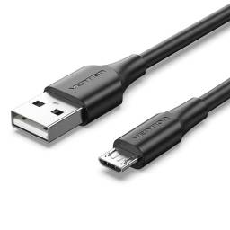 Cable USB-A a Micro USB-B   MachoMacho  2A  1M  Negro  CTIBF  Vention