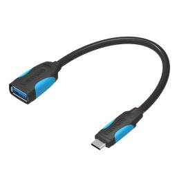 Adaptador USB-C 3.1 a OTG   MachoHembra  0.15M  Negro  CCVBB  Vention