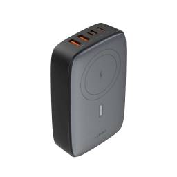 Cargador Inal�mbrico Multiuerto 6 en 1 Q4010   140W  Cable 150cm  Plateado  LDNIO