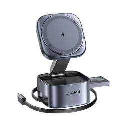 Cargador de Mesa Inal�mbrico   Plegable  Gris CD257  USAMS