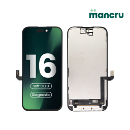 Display Apple iPhone 16 (Soft OLED) Comp. Negro   Diagnostic