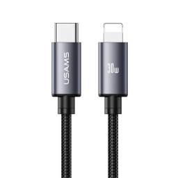 Cable de Datos USB C a Lightning SJ770   30W  1.2m  Gris  U91 USAMS