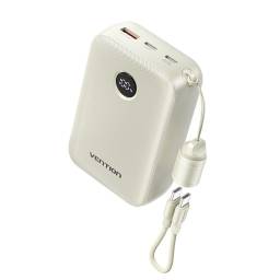 Power Bank   20000mAh  22.5W  LCD  Cable USB-C a USB-C  Beige  FKBN0-C  Vention
