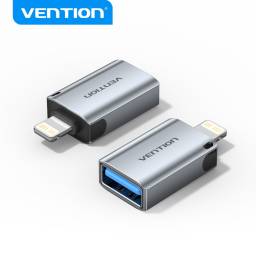 Adaptador USB-A a Lightning   Hembra/Macho OTG / Aluminio / Gris  CUCH0  Vention