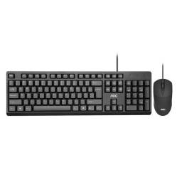 Combo USB   Teclado y mouse  KM160B/16  Negro  AOC