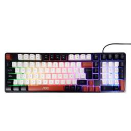 Teclado USB   GK116H116  RojoBlancoNegro  AOC
